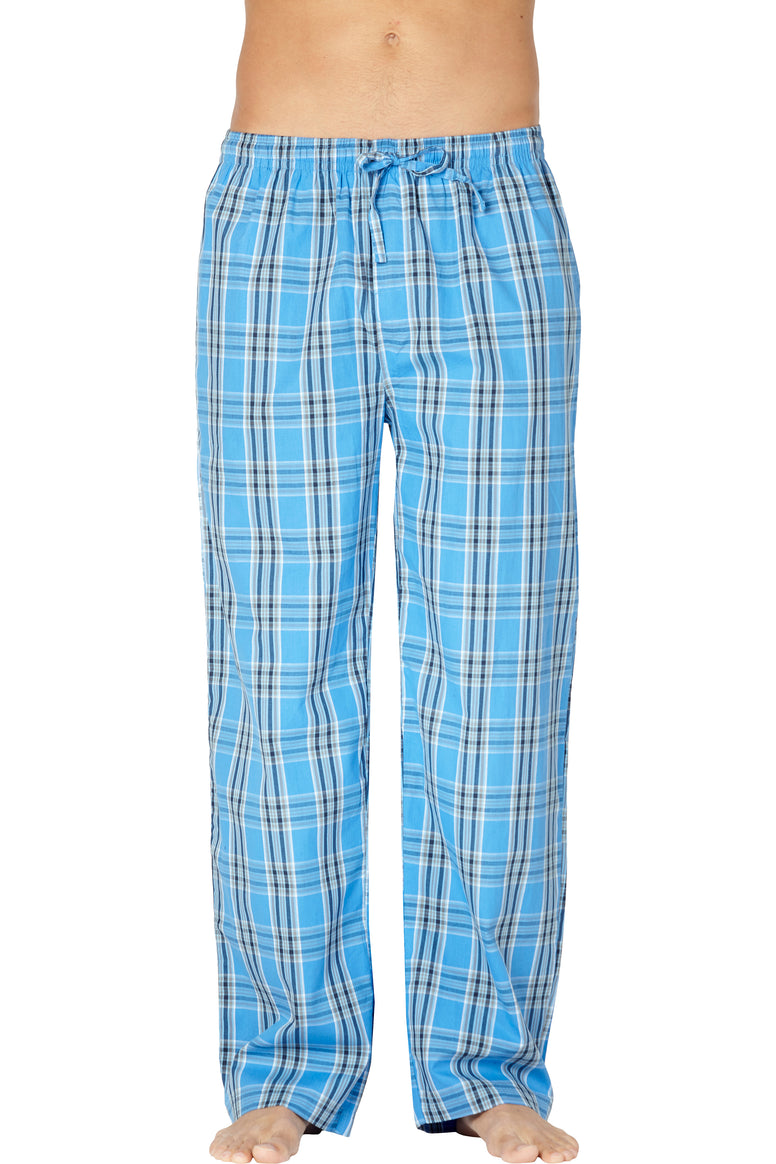Intimo Men's Woven Knit Cotton Casual Lounge Sleep Pajama Pant Sleepwear Loungewear