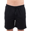 INTIMO Mens Soft Pajama Sleep Short, Black L