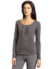 INTIMO Women's Soft Fleece Long Sleeve Adult T-Shirt Casual Loungewear