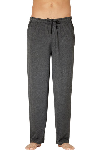 INTIMO Mens Soft Knit Lounge Pant (Grey, M)