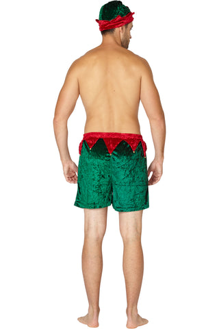 INTIMO Men's Velour Holiday Boxers with Hat