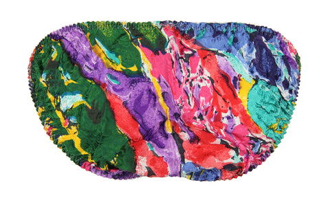 INTIMO Womens Classic Silk String Bikini (Mardi Gras, Small)