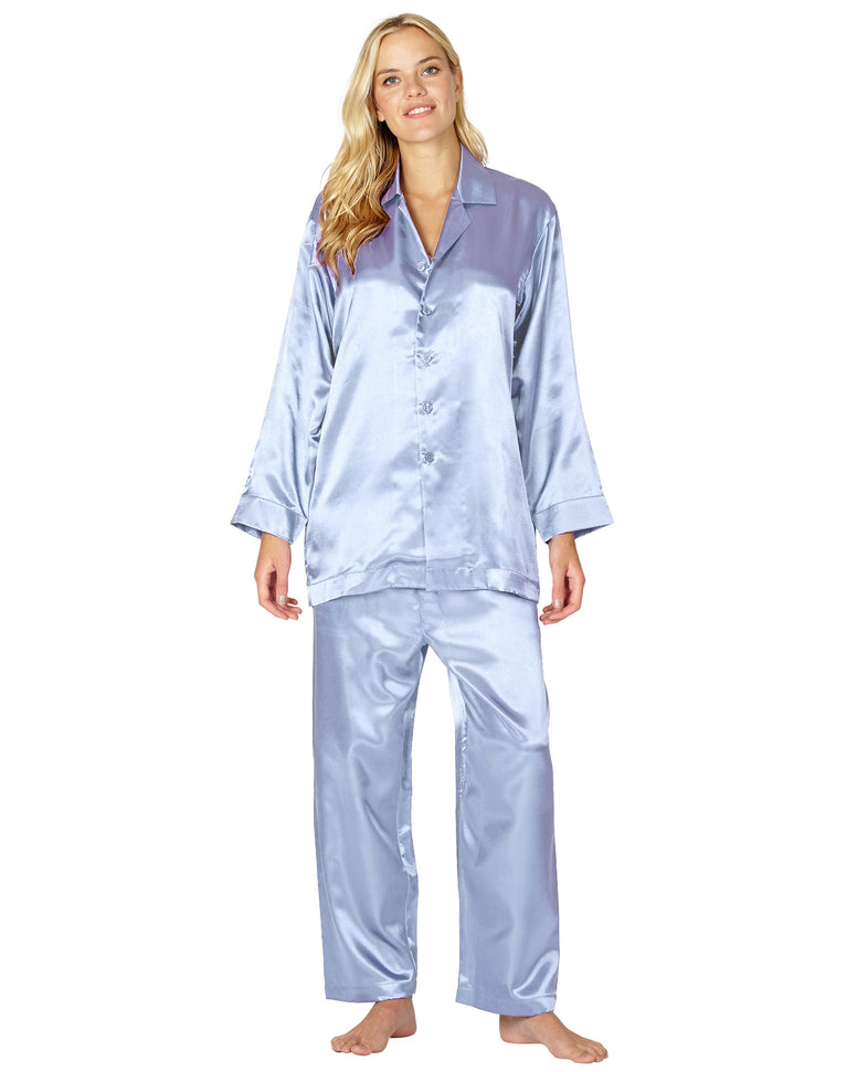 Intimo Womens Poly Charmeuse Pajama Set