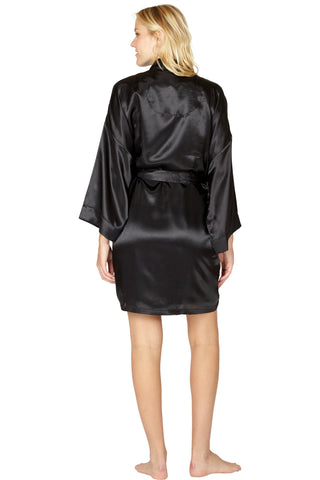 Intimo Womens Poly Charmeuse Robe