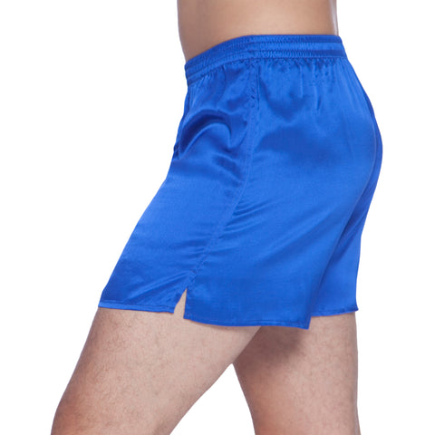 Intimo Mens Classic Silk Boxers, Royal Blue, X-Large