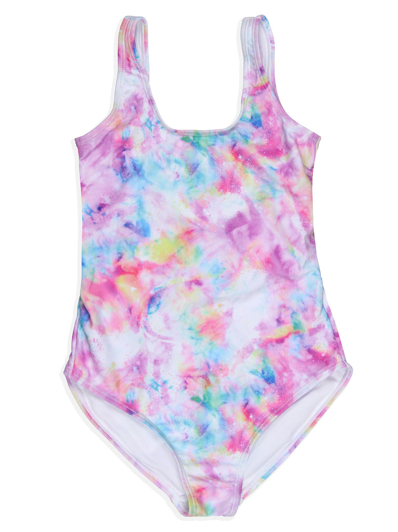 Intimo Girl's One Piece Blank Swimwear One Piece - Tie Dye