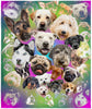 Cute Puppies and Dogs Pop Art Collage Blanket Super Soft Plush Fleece Throw 50" X 60"