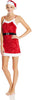 INTIMO Womens Ladies Santa Chemi with Hat Red