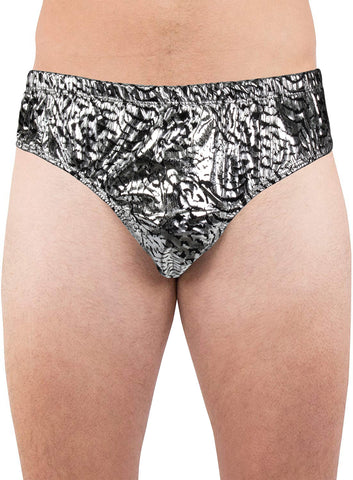 Intimo Mens Tiger Animal Print Bikini Brief Underwear, LG